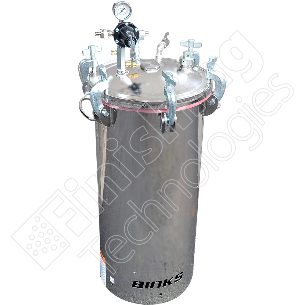 BINKS 15 GALLON PRESSURE TANK
ASSEMBLY SS NON-AGITATED, 1
REGULATOR