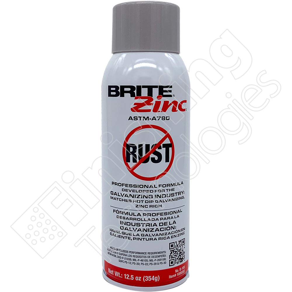 BRITE ZINC GALVANIZING 
COMPOUND, 12.5oz SPRAY CAN