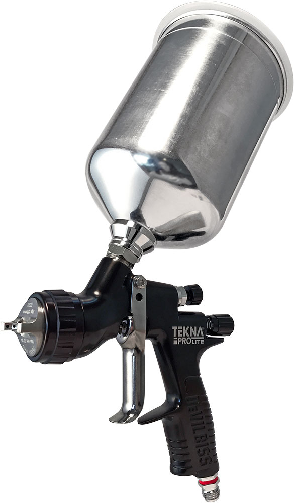 DEVILBISS TEKNA PROLITE
GUN/CAP (1.2,1.3,1.4, TE10,
TE20) GRAVITY FEED