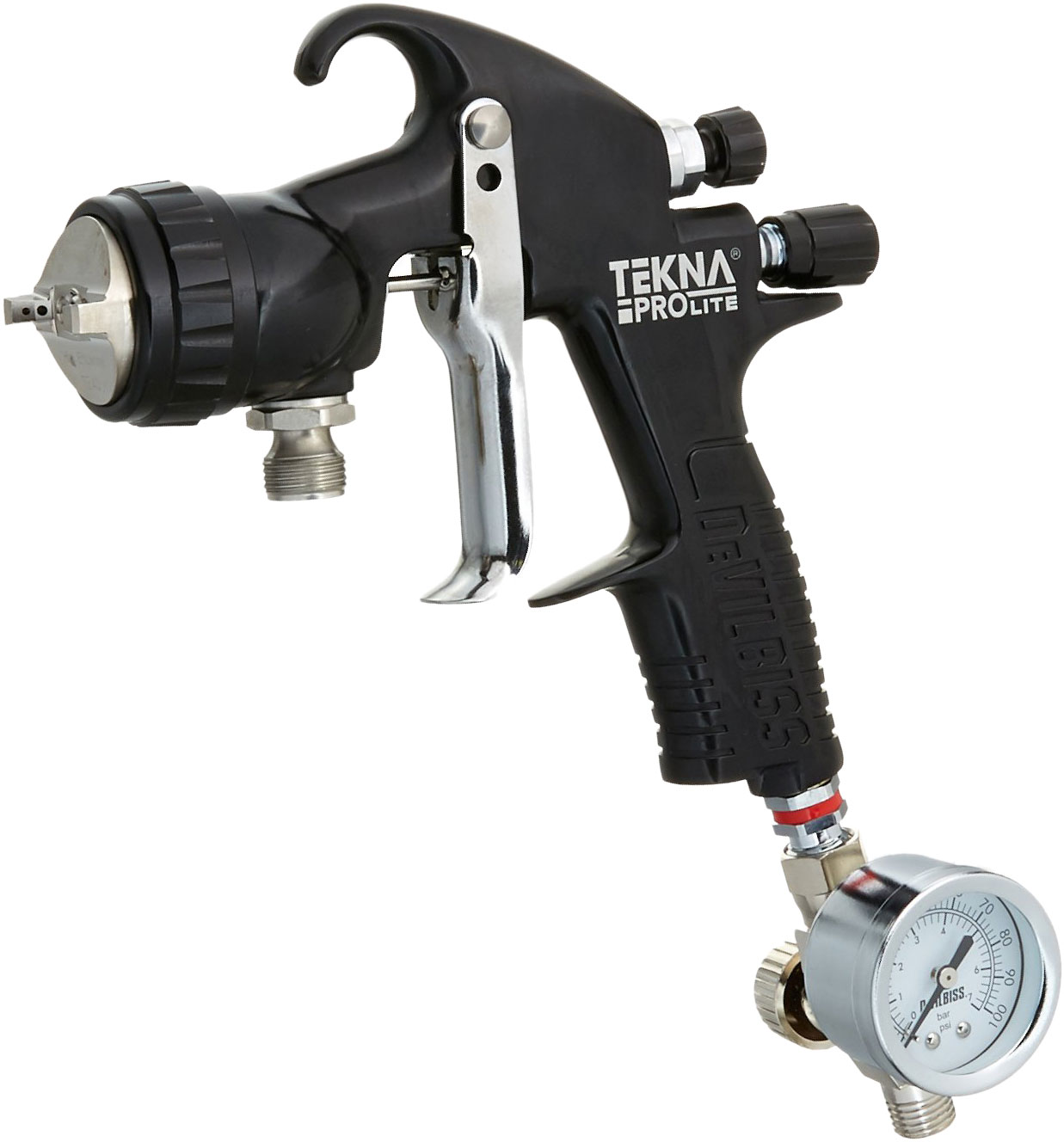 DEVILBISS TEKNA PROLITE
GUN/CAP (1.0,1.2,1.4, TE40,
HV40) PRESSURE FEED