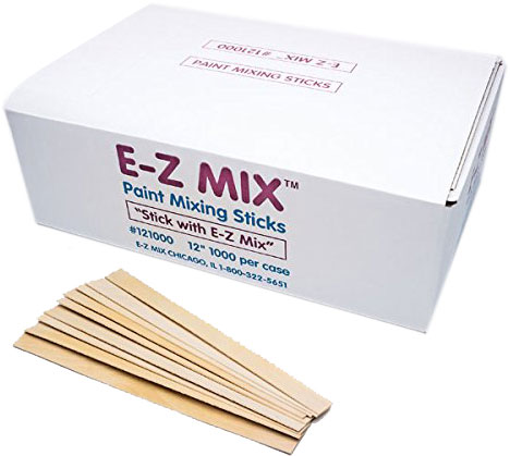 EZ MIX 12&quot; PAINT STICKS WOOD 1000EA/CASE