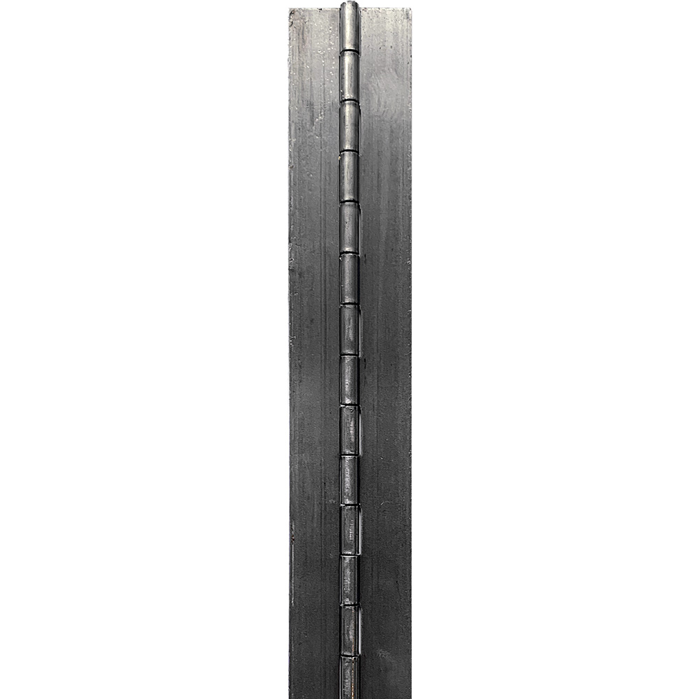 CONTINUOUS HINGE, PLAIN STEEL,
72&quot;L X 1-1/4&quot; OPEN WIDTH,
3/32&quot; PIN, .040 (19 GA) THICK