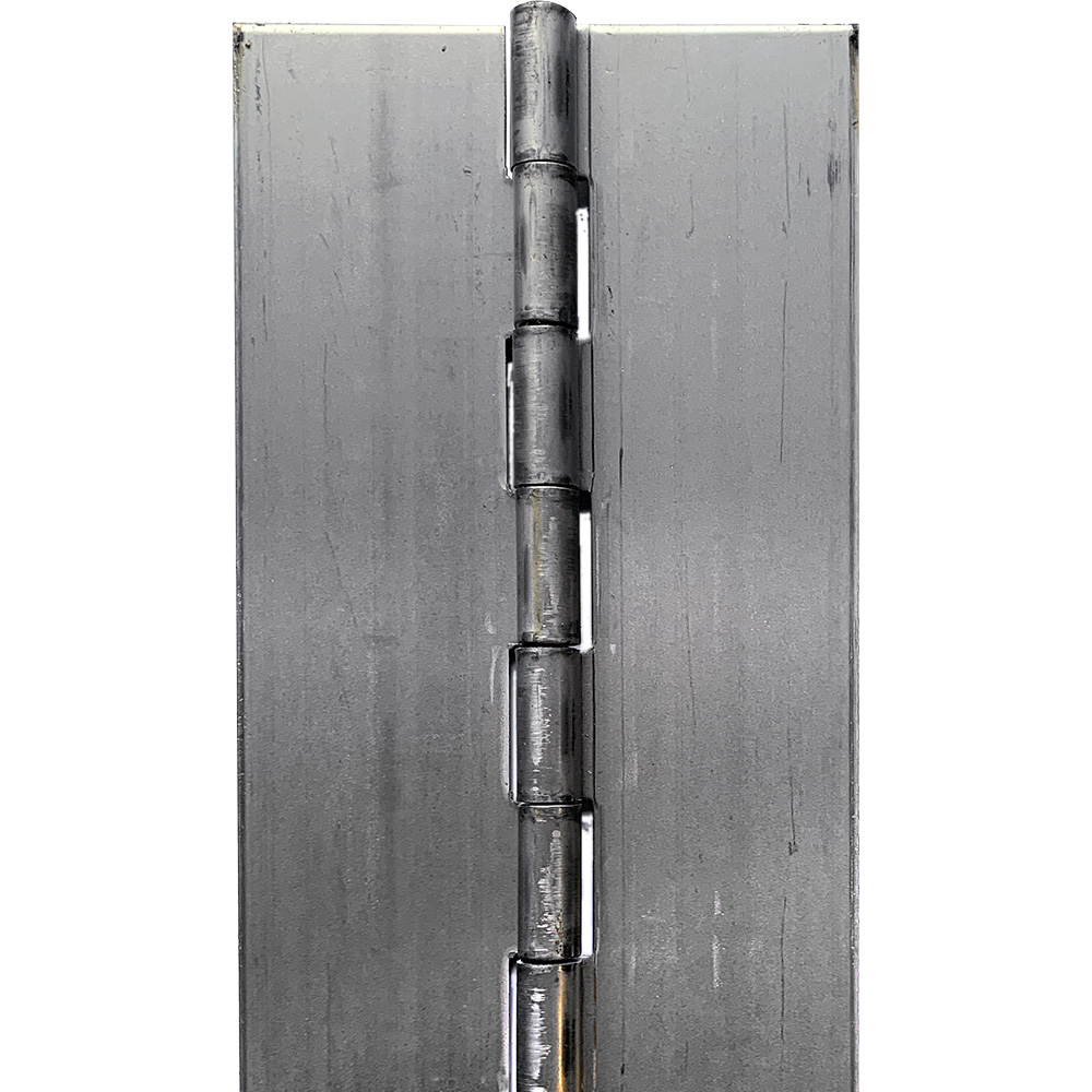 CONTINUOUS HINGE, PLAIN STEEL,  72&quot;L X 4&quot; OPEN WIDTH, 1/4&quot; 