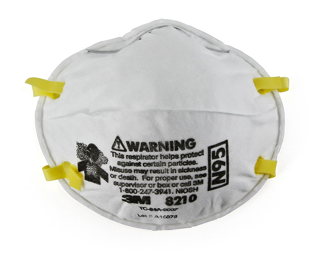 3M PARTICULATE RESPIRATOR 8210, N95 CTN/20 8CTNS/CASE