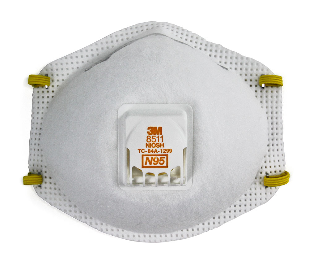 3M PARTICULATE RESPIRATOR 8511, N95, WITH EXHALATION 