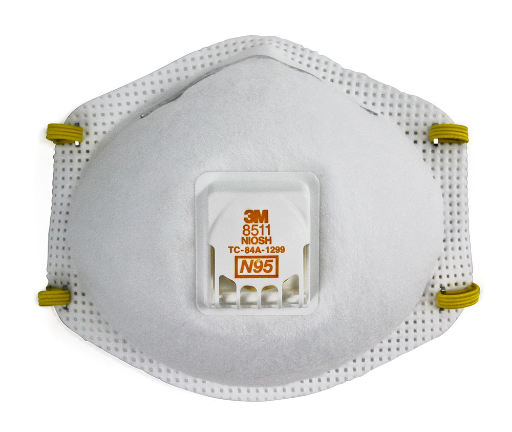 3M PARTICULATE RESPIRATOR
8511, N95, WITH EXHALATION 
VALVE, 10EA/BOX, 8BOX/CASE