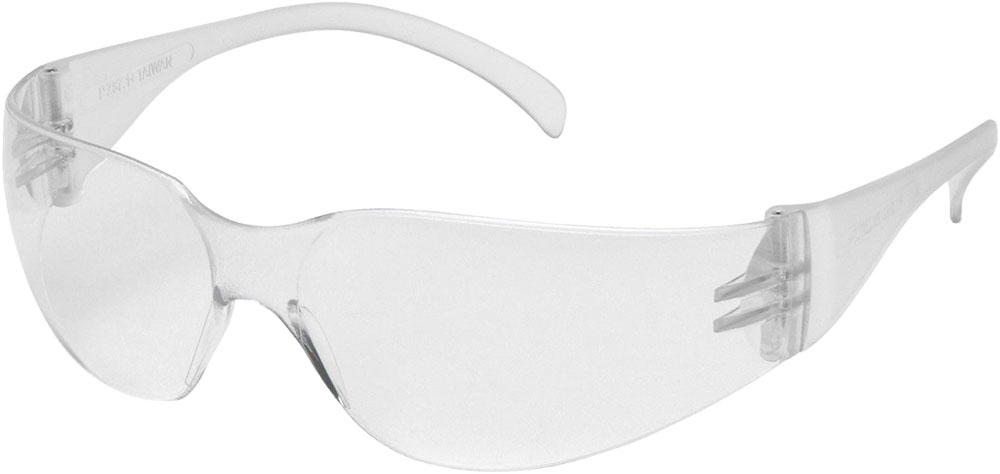 CLEAR SAFETY GLASSES 4100  SERIES, CLEAR TEMPLES, 