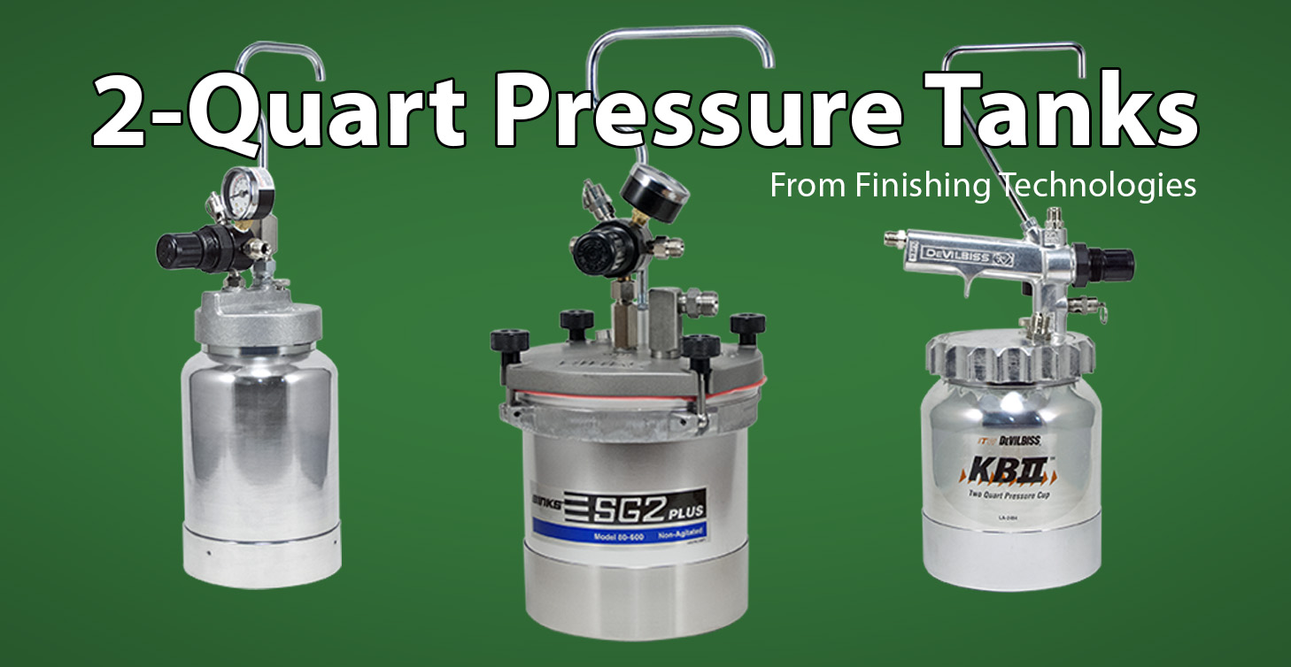 Pressure Tanks - 2 Quart (Binks and Devilbiss)