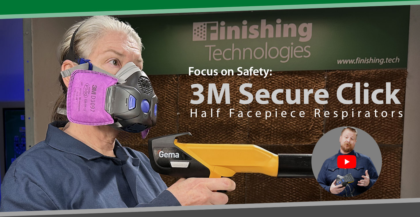 The Secure Click 1/2-Face Respirator from 3M