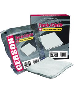 GERSON 20&quot;X16&quot; TACK CLOTH 
WHITE MESH, 12 WIPES/BOX